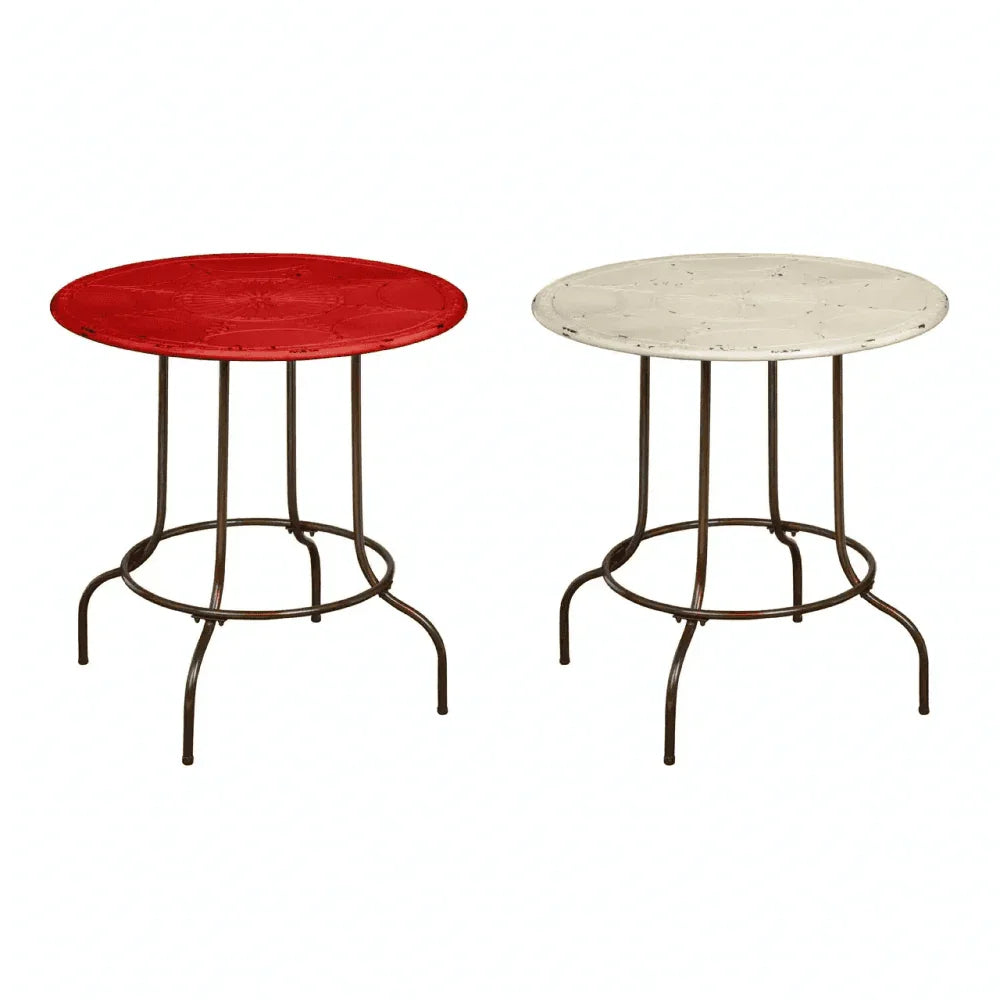 Craft Red Metal Table