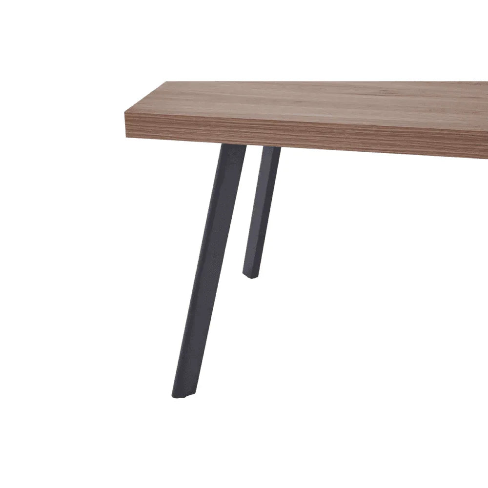 Buy modern wood desk table with metal legs online, contemporary office furniture