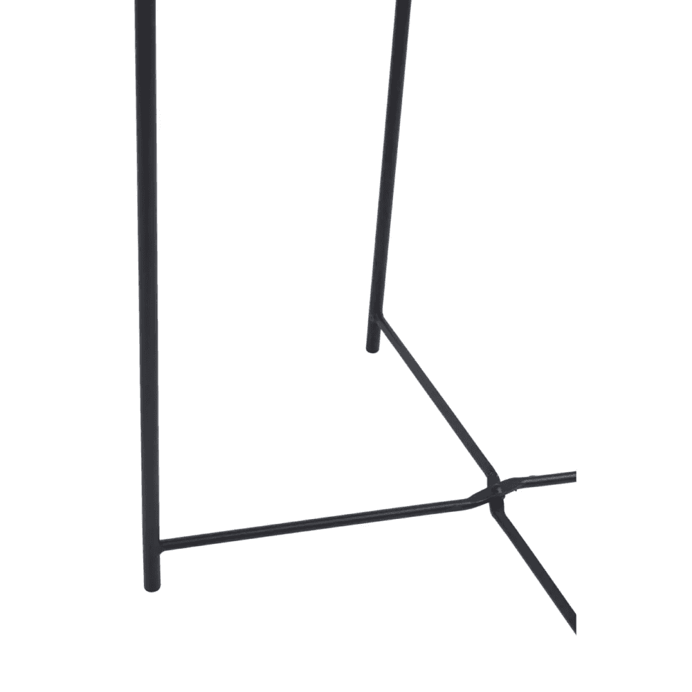 Bronzo Round Black Side Table