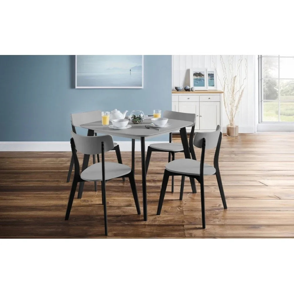 Casa Square Dining Table Grey/Black