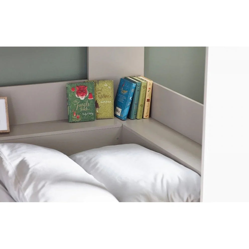 Parsec Bunk Bed Taupe & White