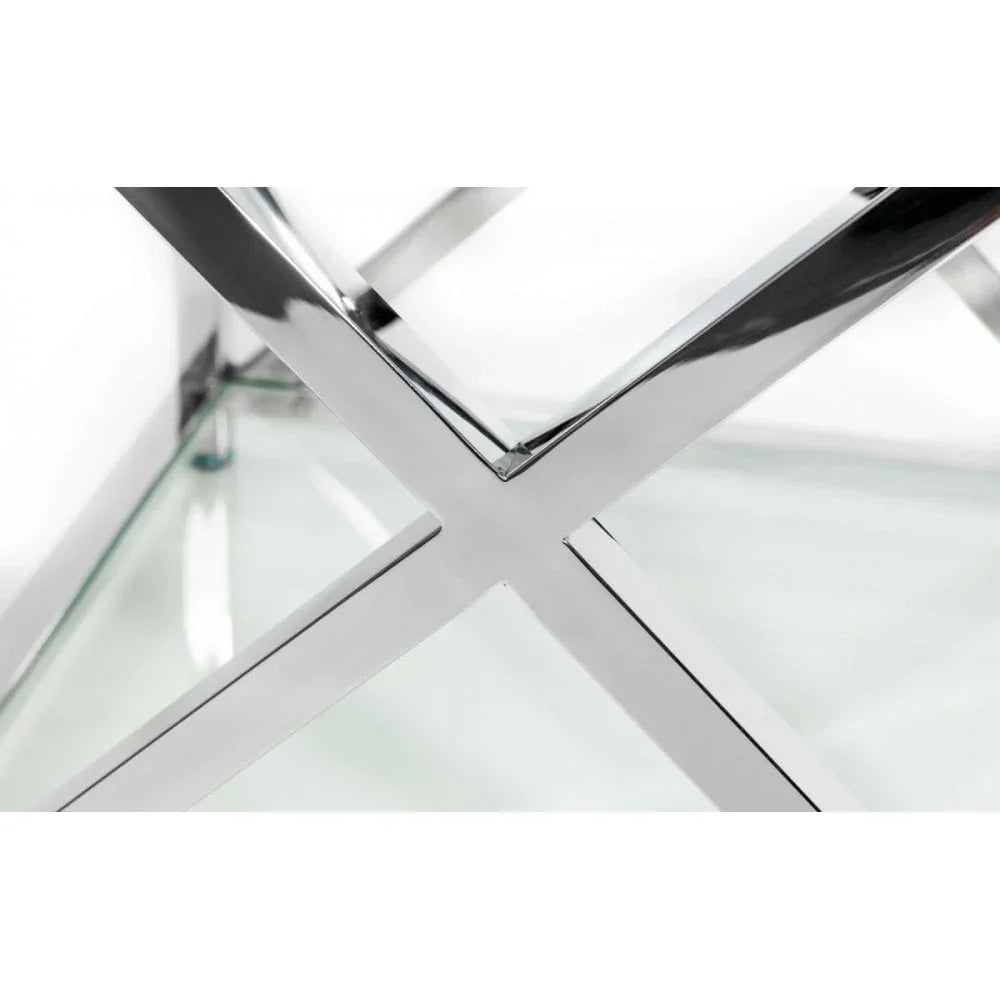 Miami Lamp Table - Silver