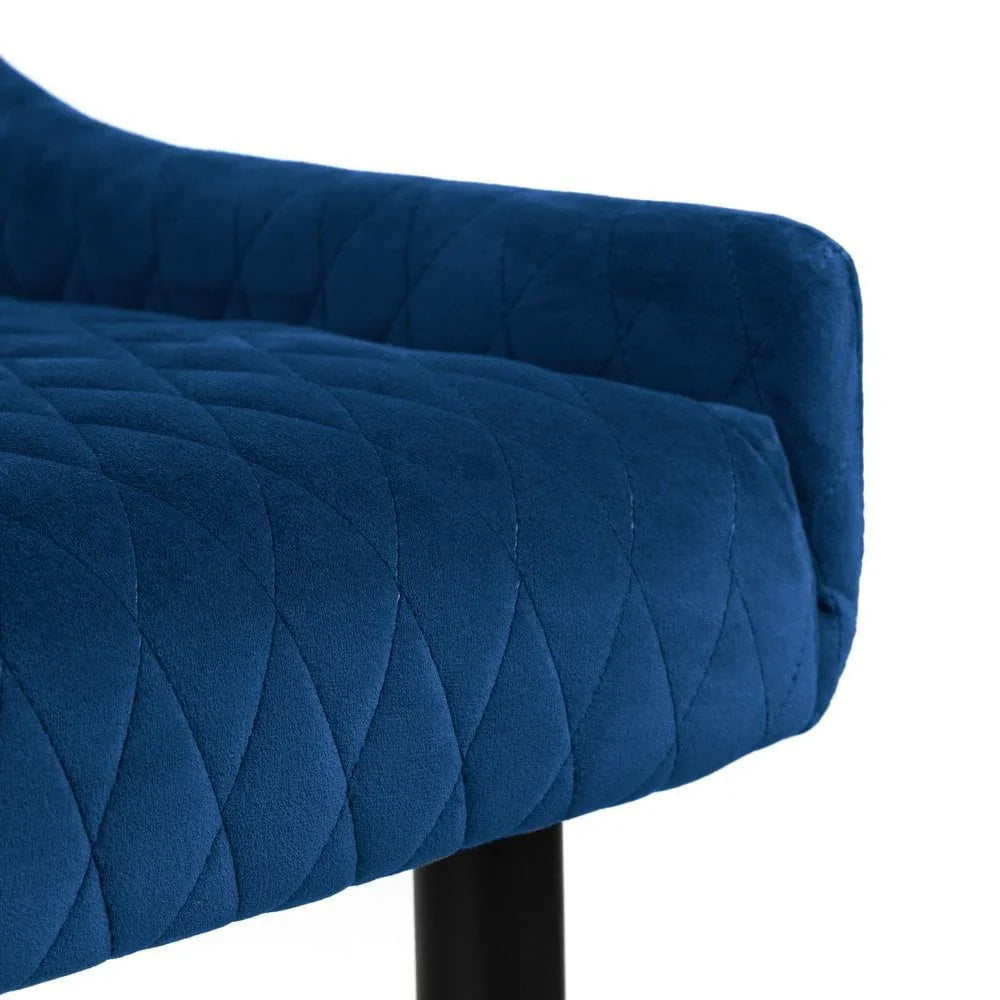 Luxe High Back Bench - Blue