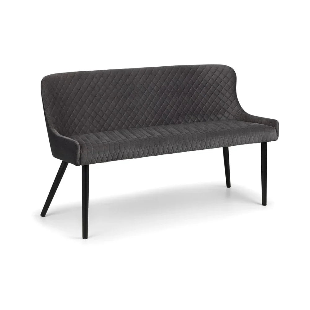 Luxe High Back Bench - Grey