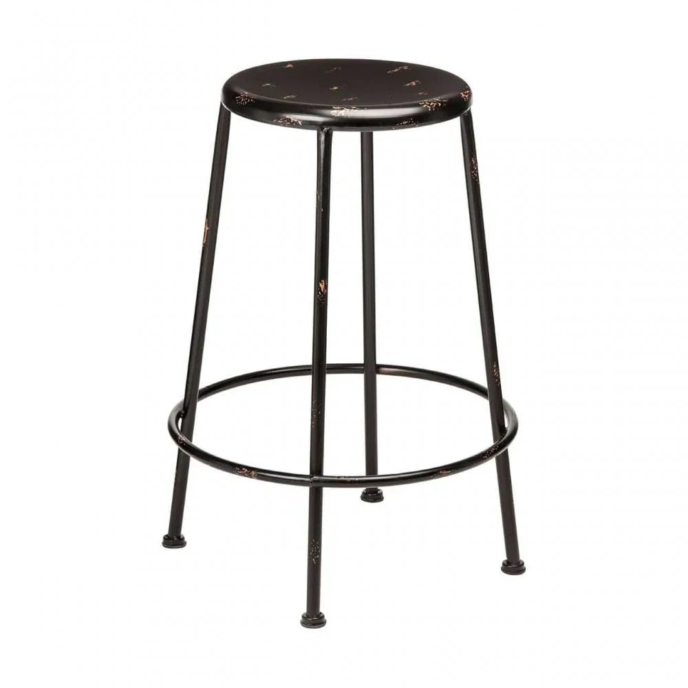 Craft Black Metal Stool
