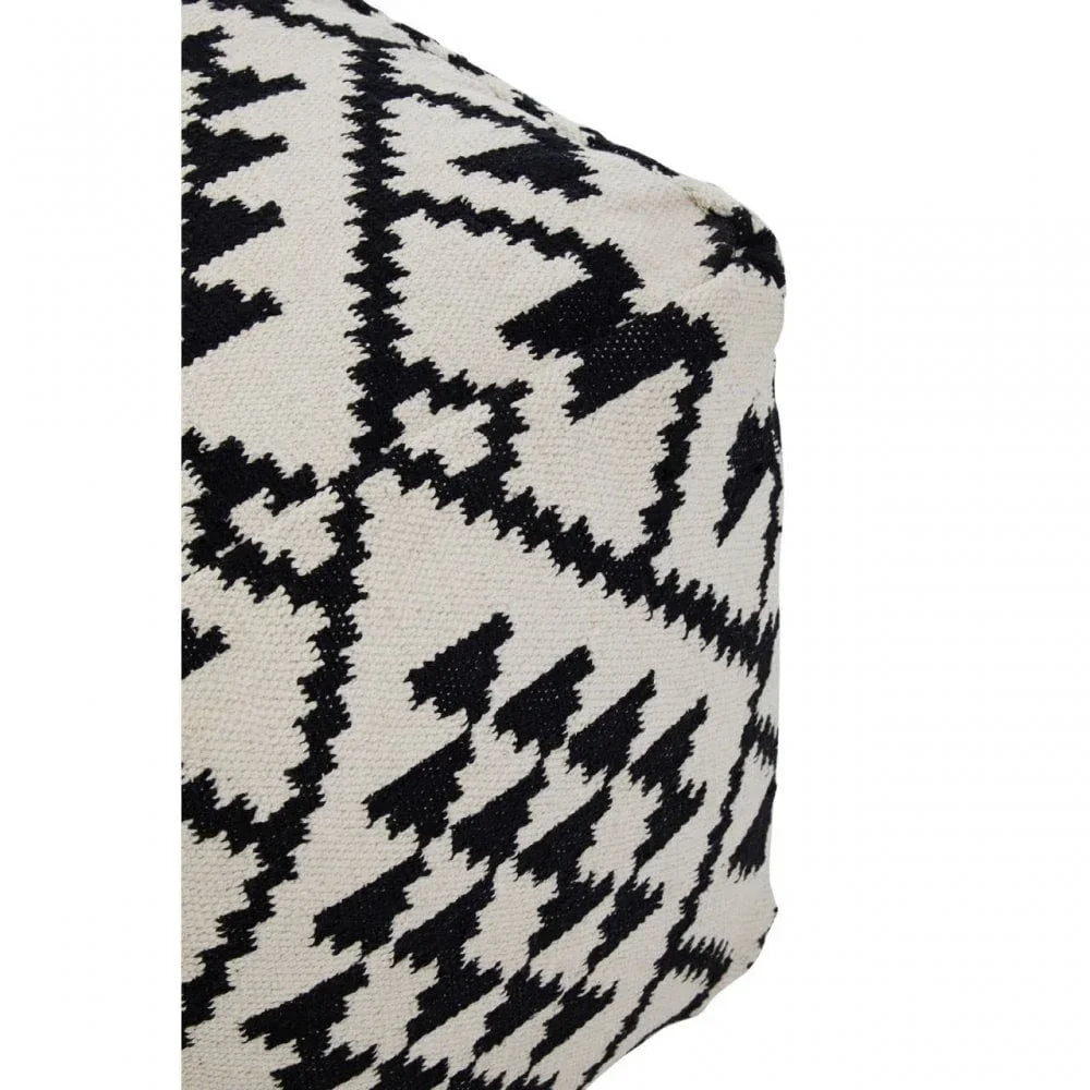 Safina Square Patterned Footstool
