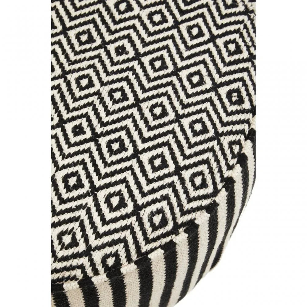 Safina Striped Footstool