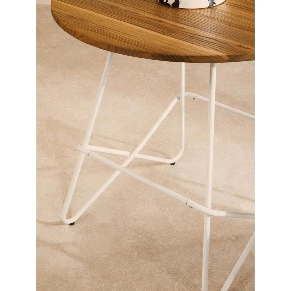 Diston White Round Table