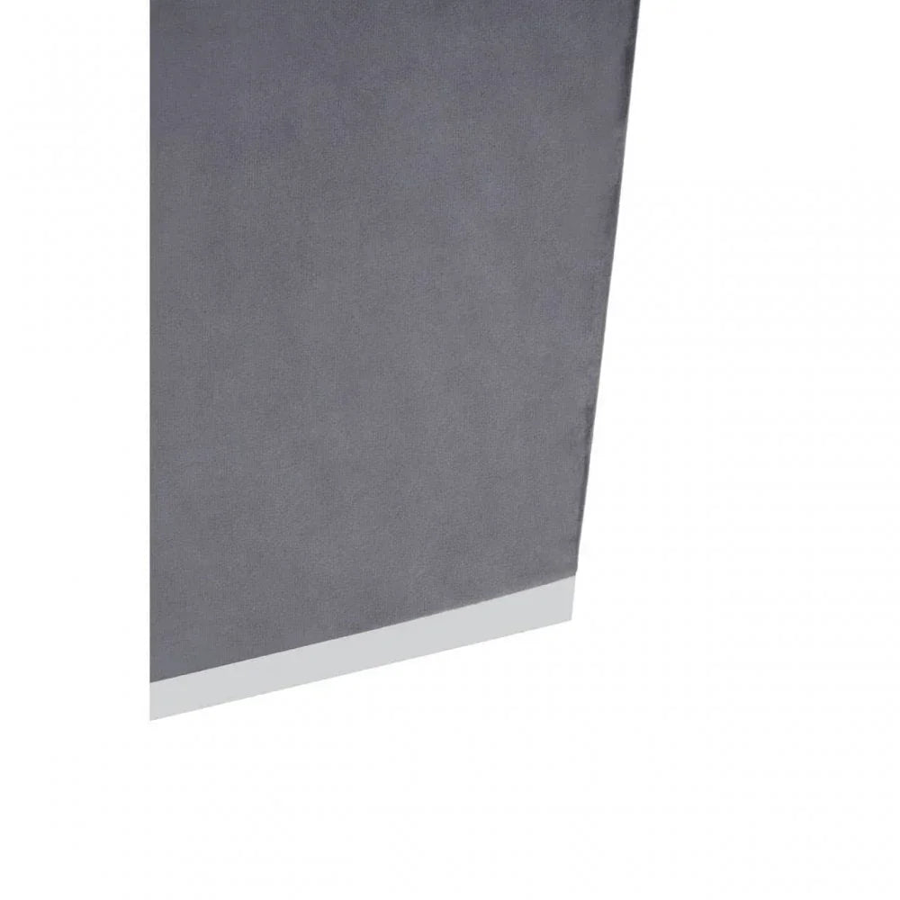 Tavian Grey And Silver Square Stool