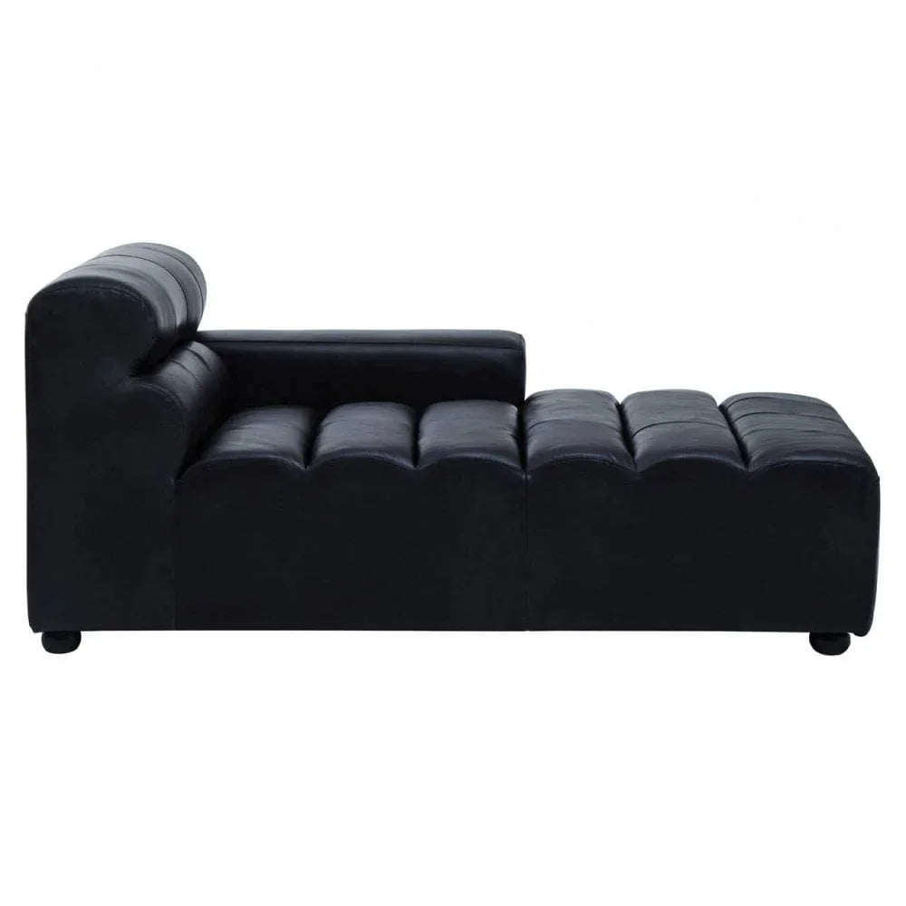 Hudson Left Arm Leather Chaise