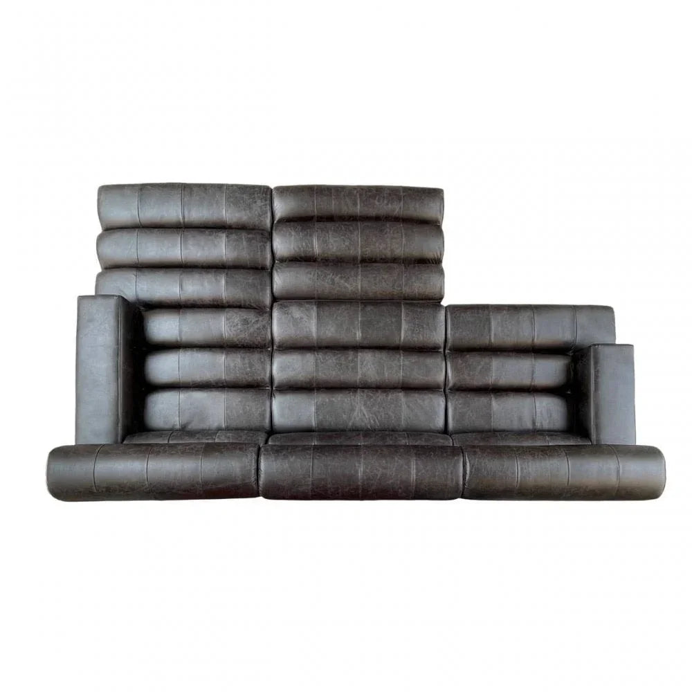 Hudson Left Arm Leather Chaise