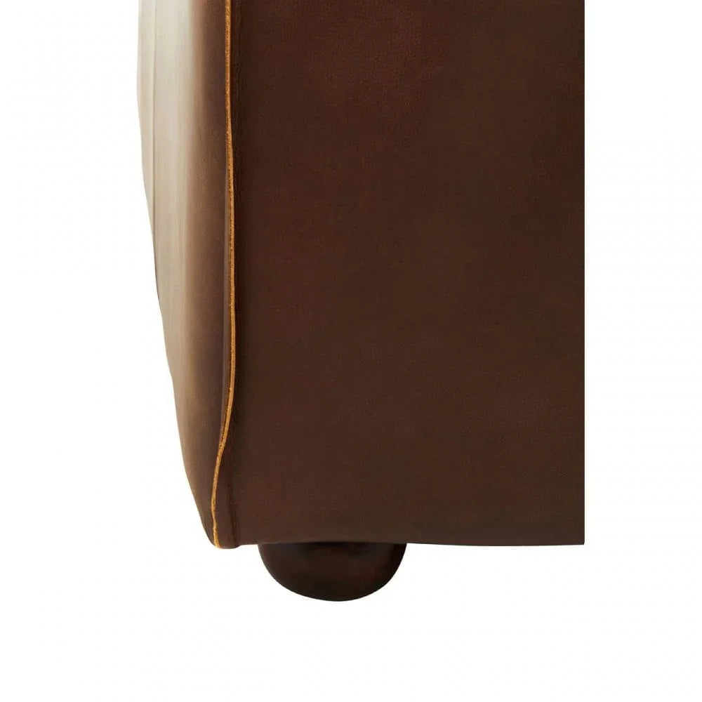 Hudson Three Seater Leather Sofa