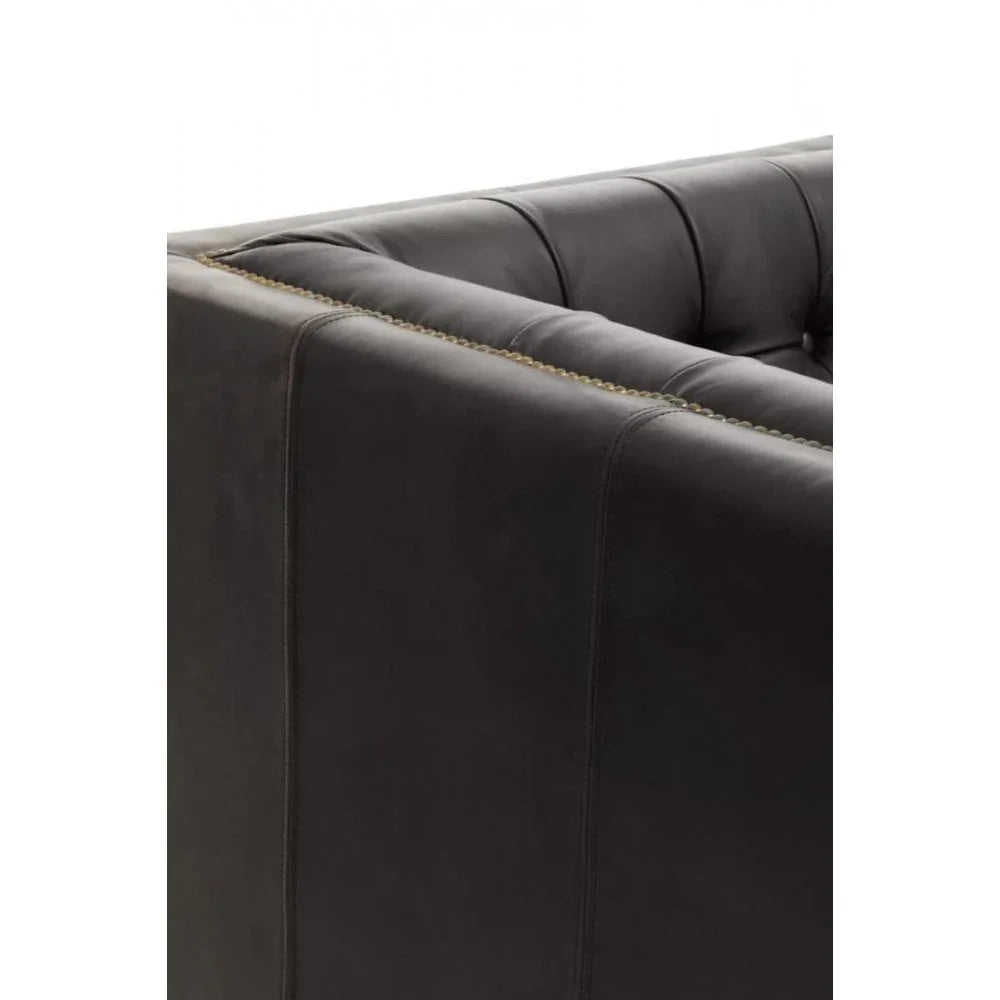 Hudson Three Seater Leather Sofa