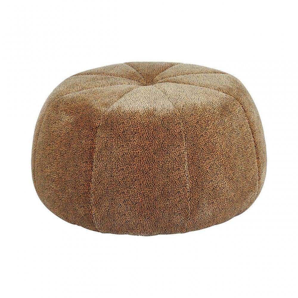 Bedford Leopard Print Pouffe