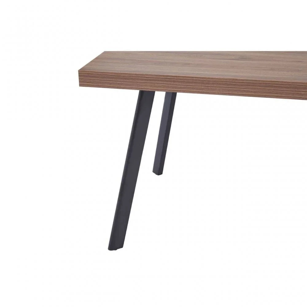 Buy modern wooden office desk with metal legs online, contemporary workspace furniture