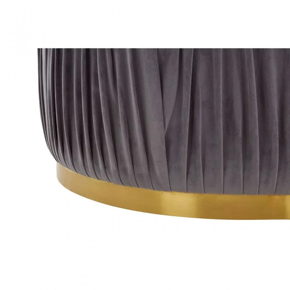 Cassia Grey Footstool