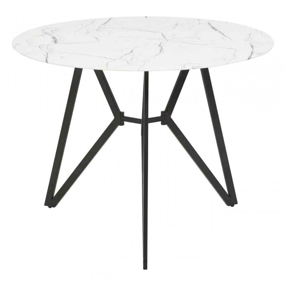Hudson Round Grey Dining Set