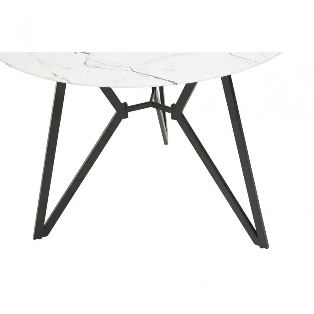 Hudson Round Grey Dining Set