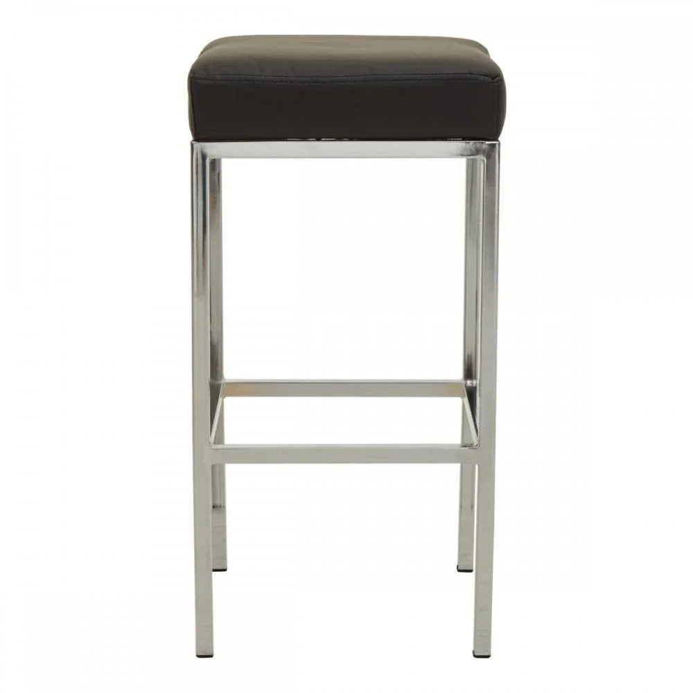 Elara Black Pu Bar Stool