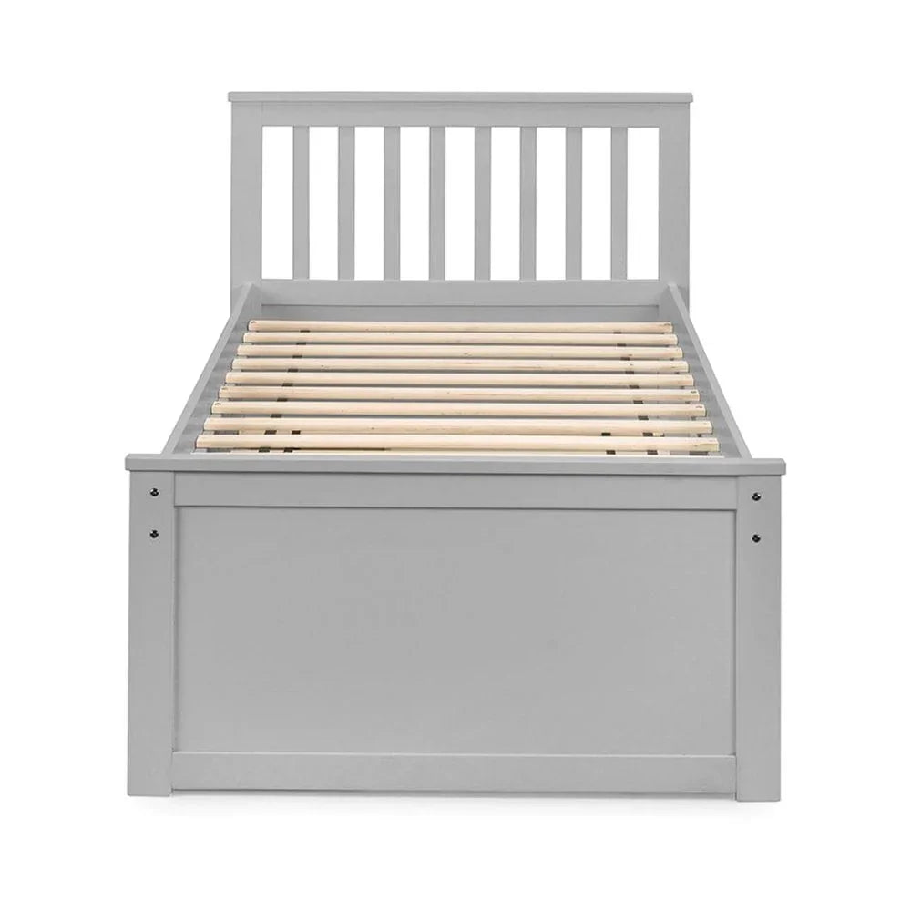 Maisie Bed With Underbed And Drawers - Light Grey