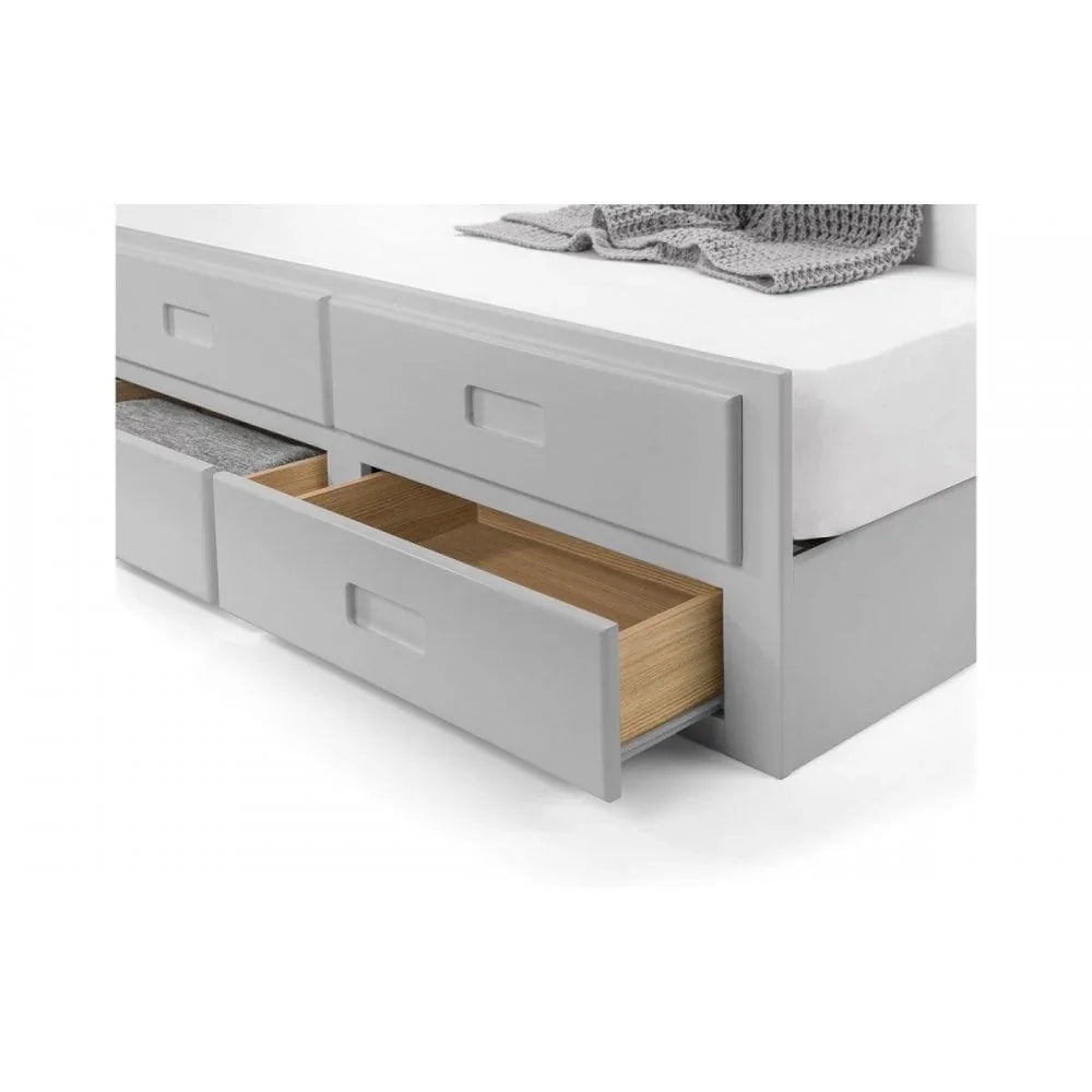 Maisie Bed With Underbed And Drawers - Light Grey