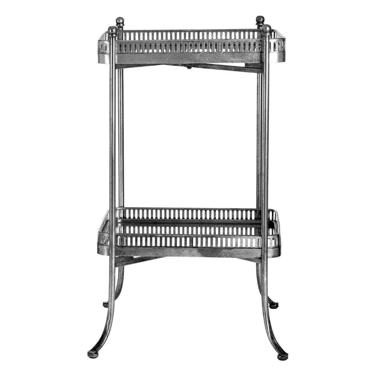 Elegant Silver Tray Table