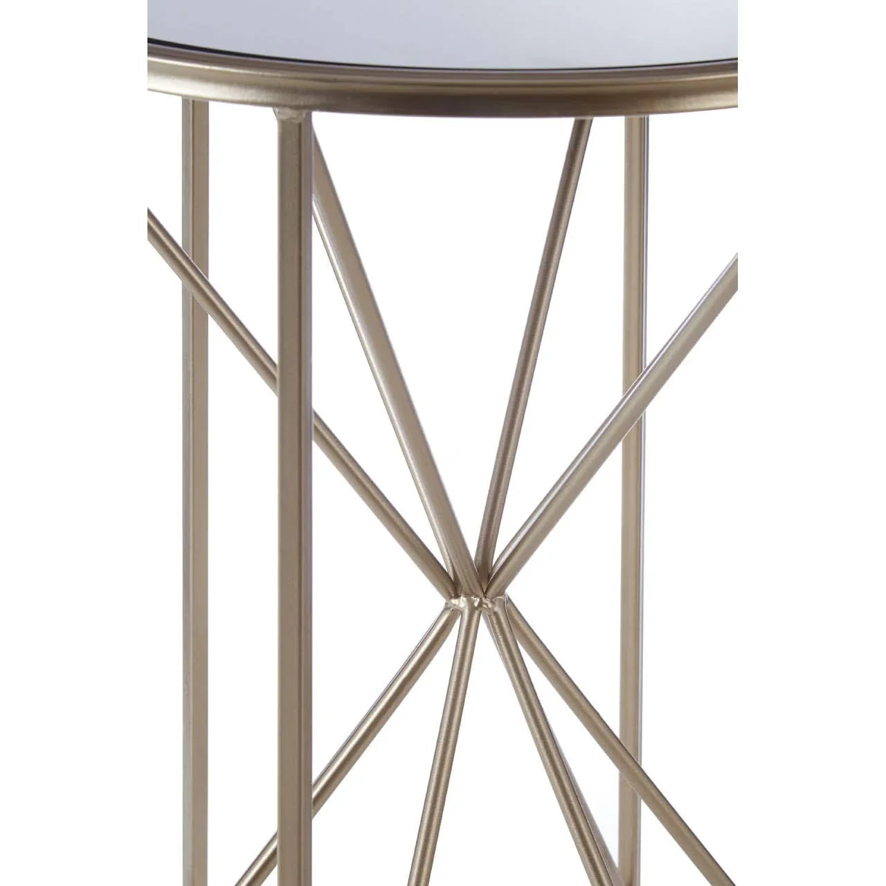 Mirrored Glass Side Table
