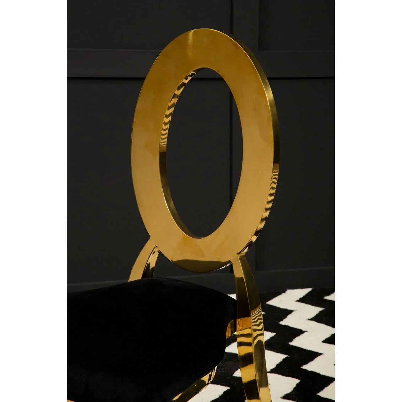 Luxe Gold Velvet Dining Chair