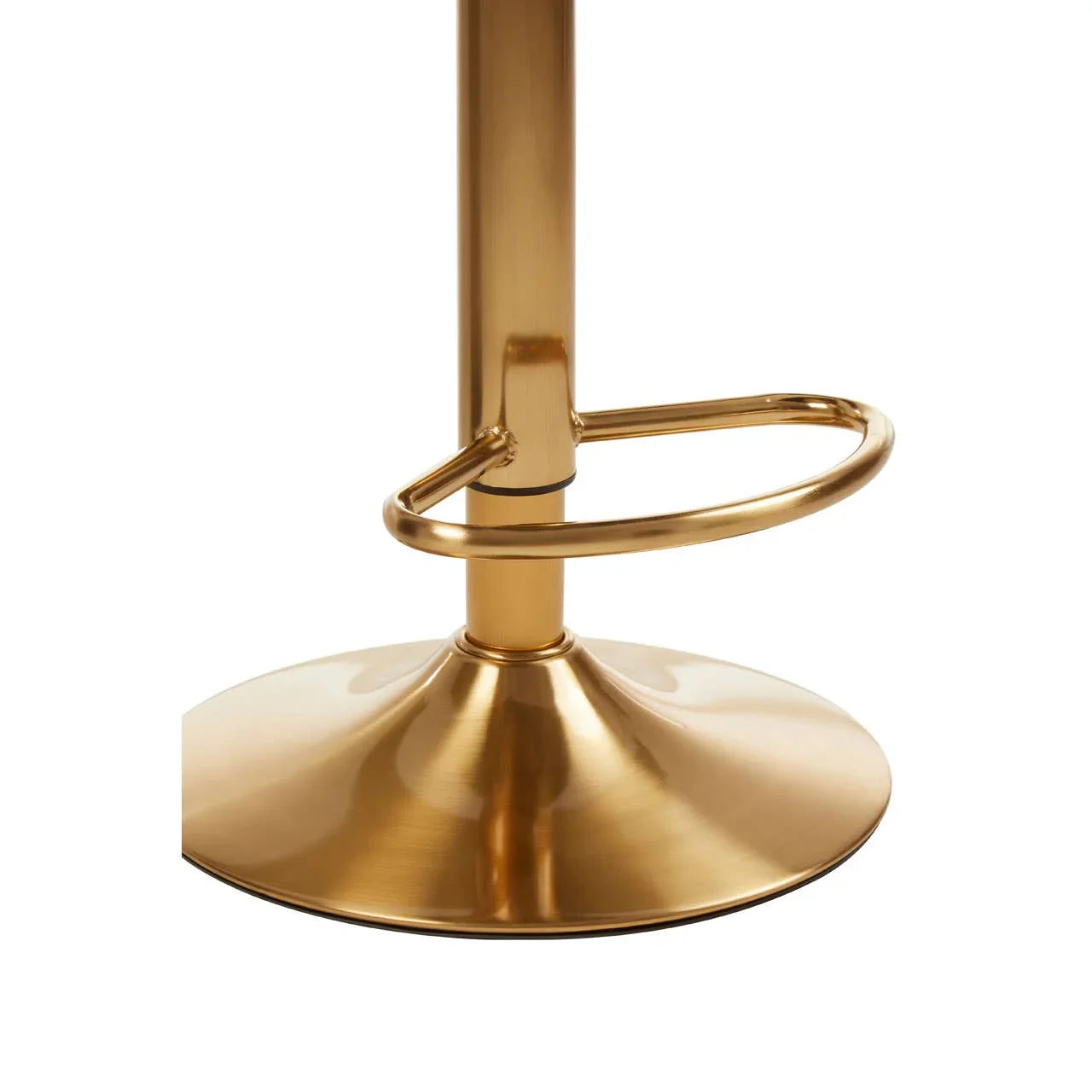 Luxe White Gold Bar Stool