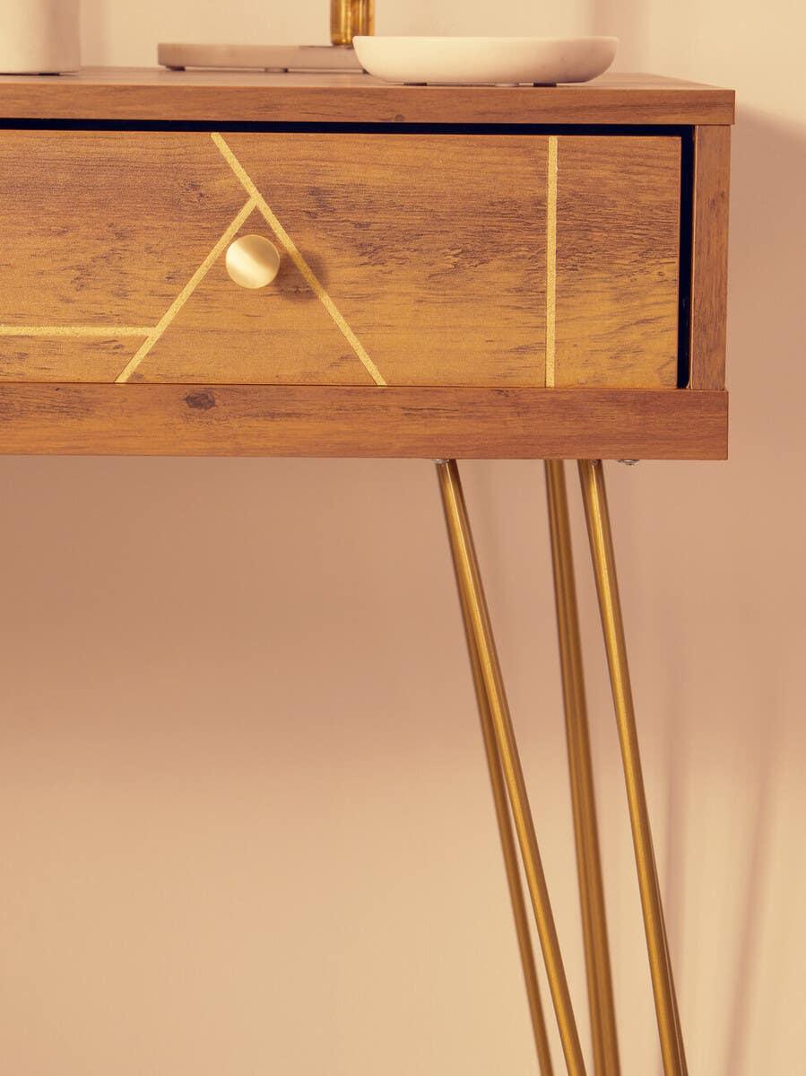 Rustic Wood Desk Drawers