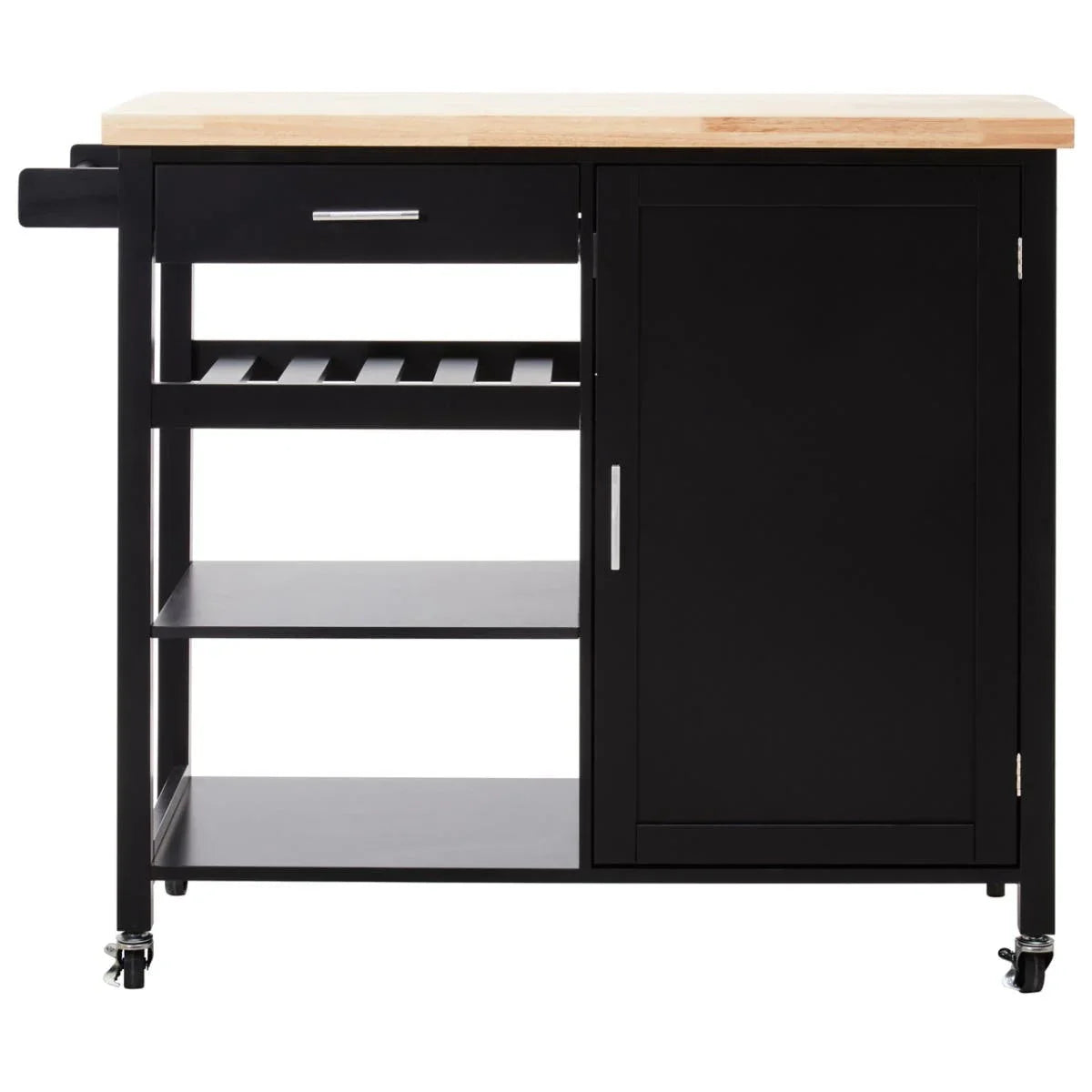 Modern Black Kitchen Cart