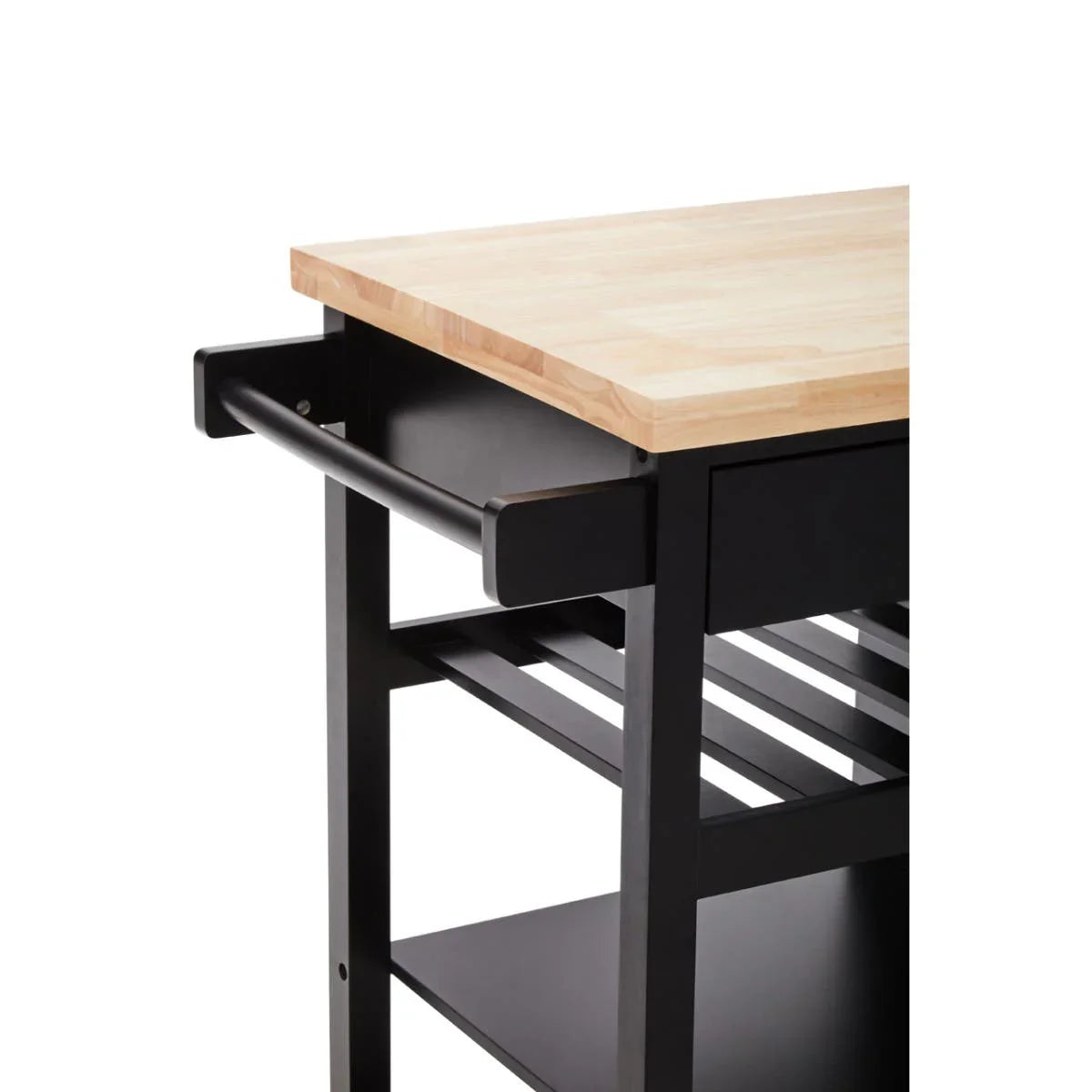 Modern Black Kitchen Cart