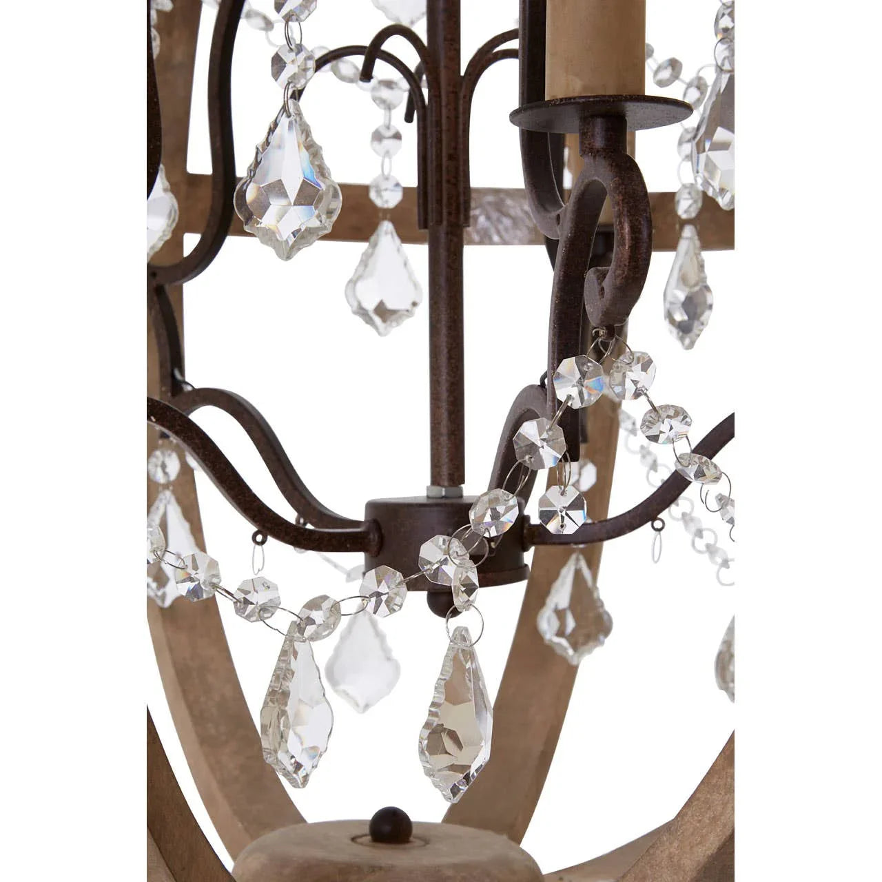 Rustic Cage Candle Chandelier