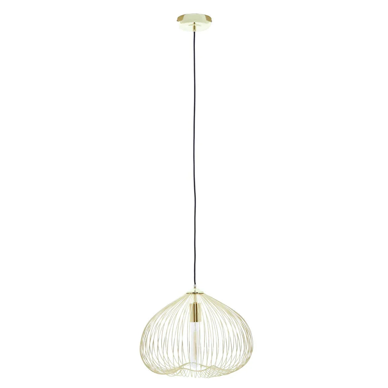 Geometric Gold Pendant Light