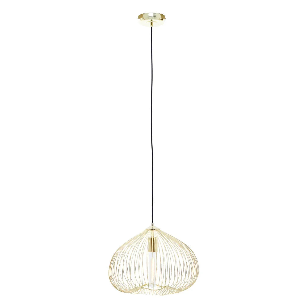 Geometric Gold Pendant Light