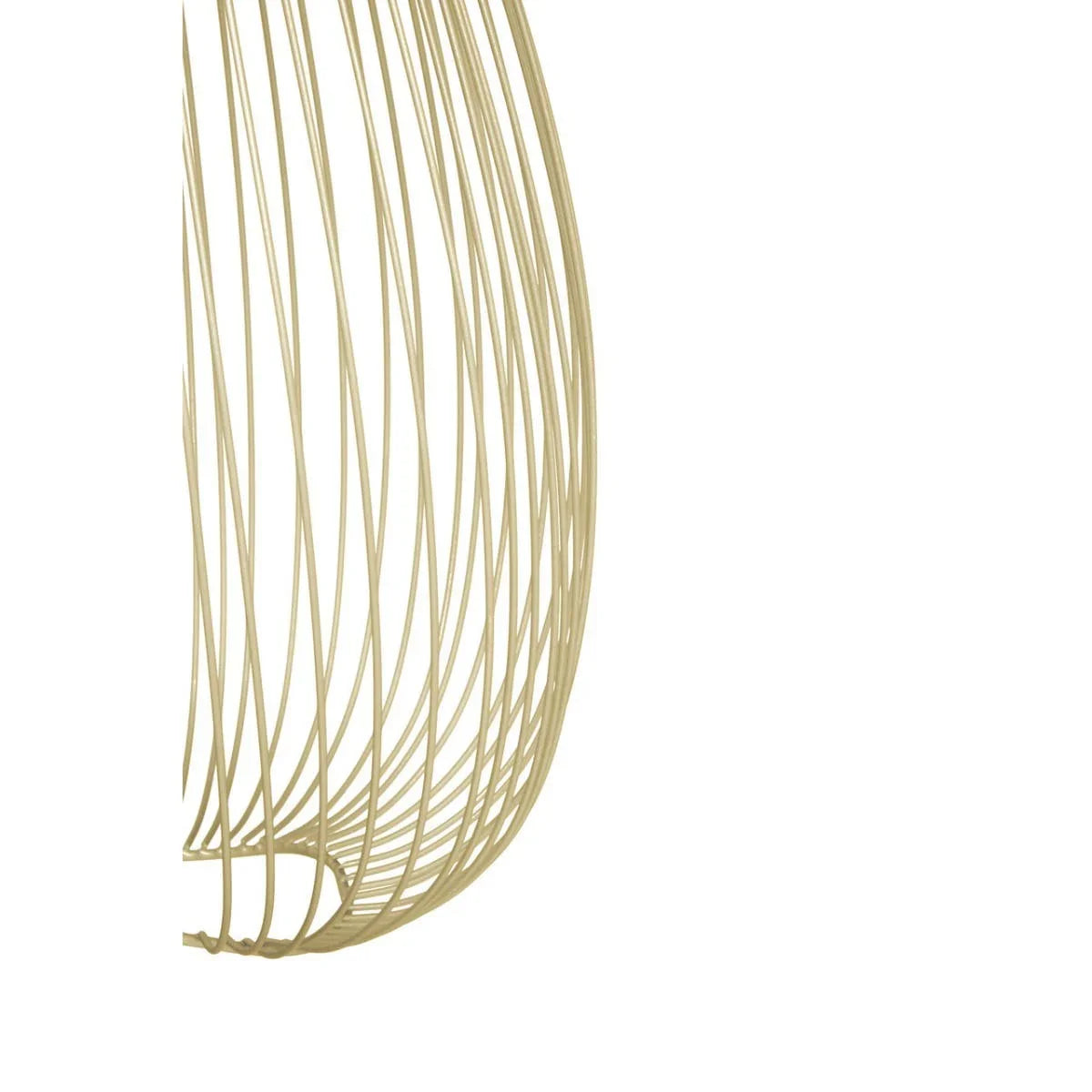 Modern Gold Wire Pendant Light