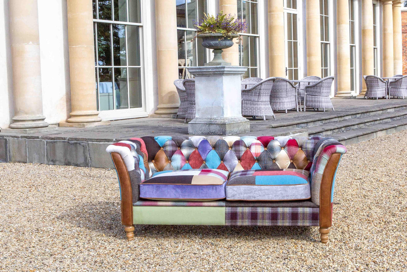 Rutland Harlequin Patchwork 2 Seater