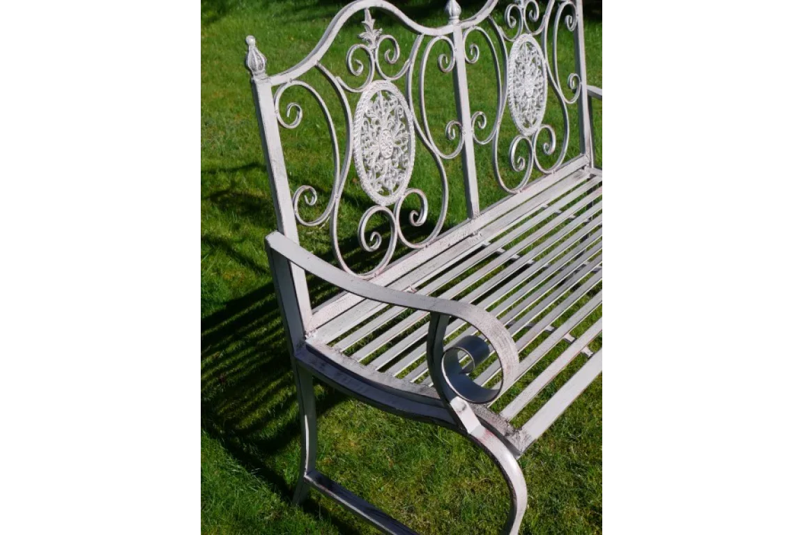 Antique Grey Bench - 4844