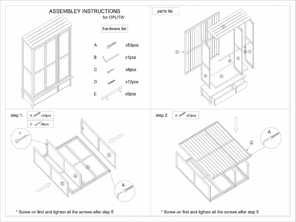 Opus Triple Wardrobe