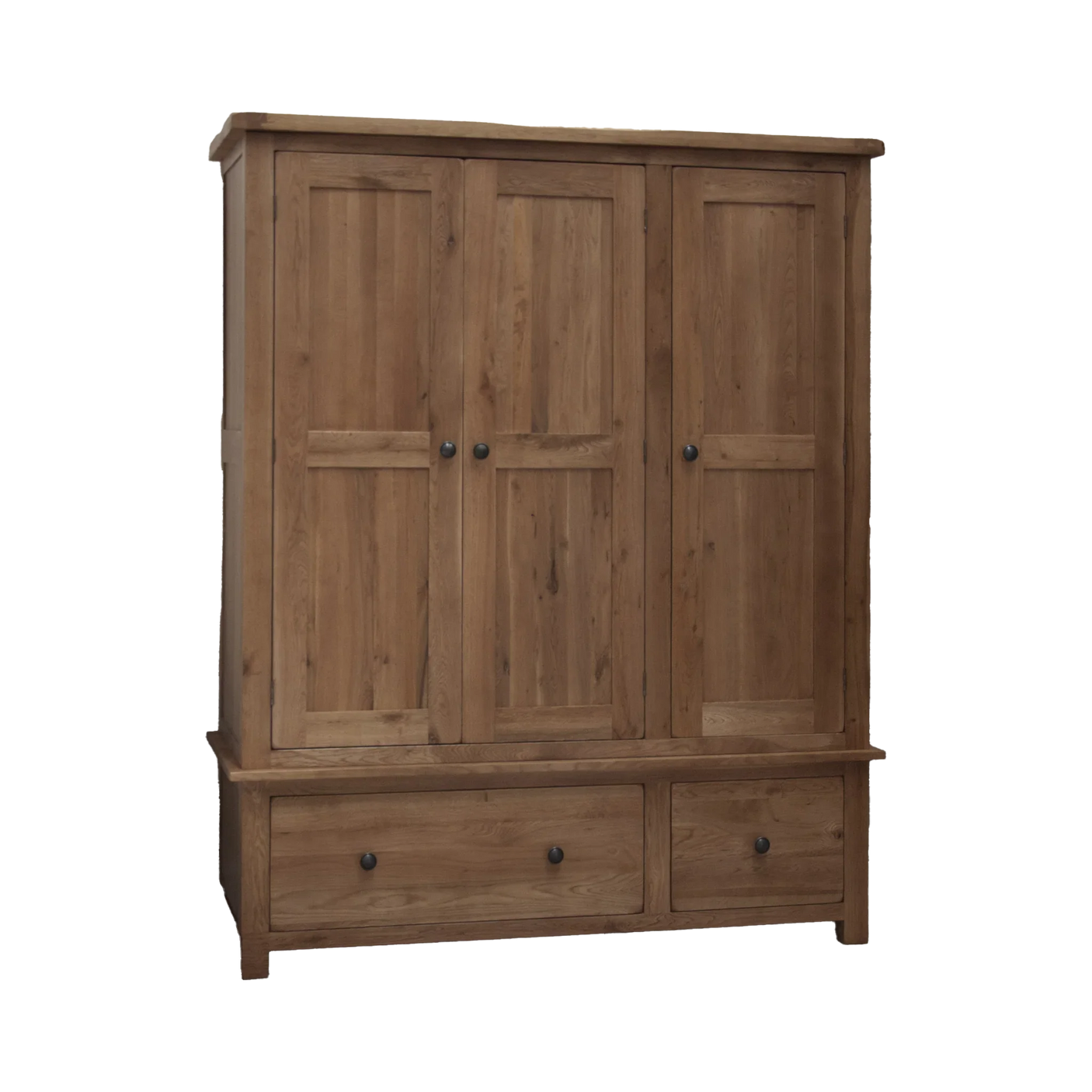 Rustic Oak Triple Wardrobe