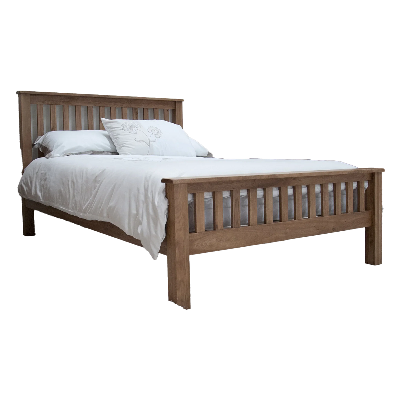 Rustic Oak Double Bed