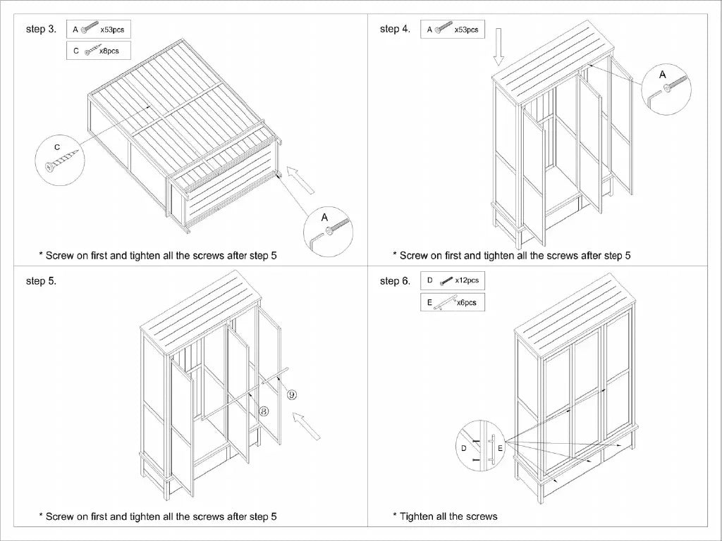 Opus Triple Wardrobe