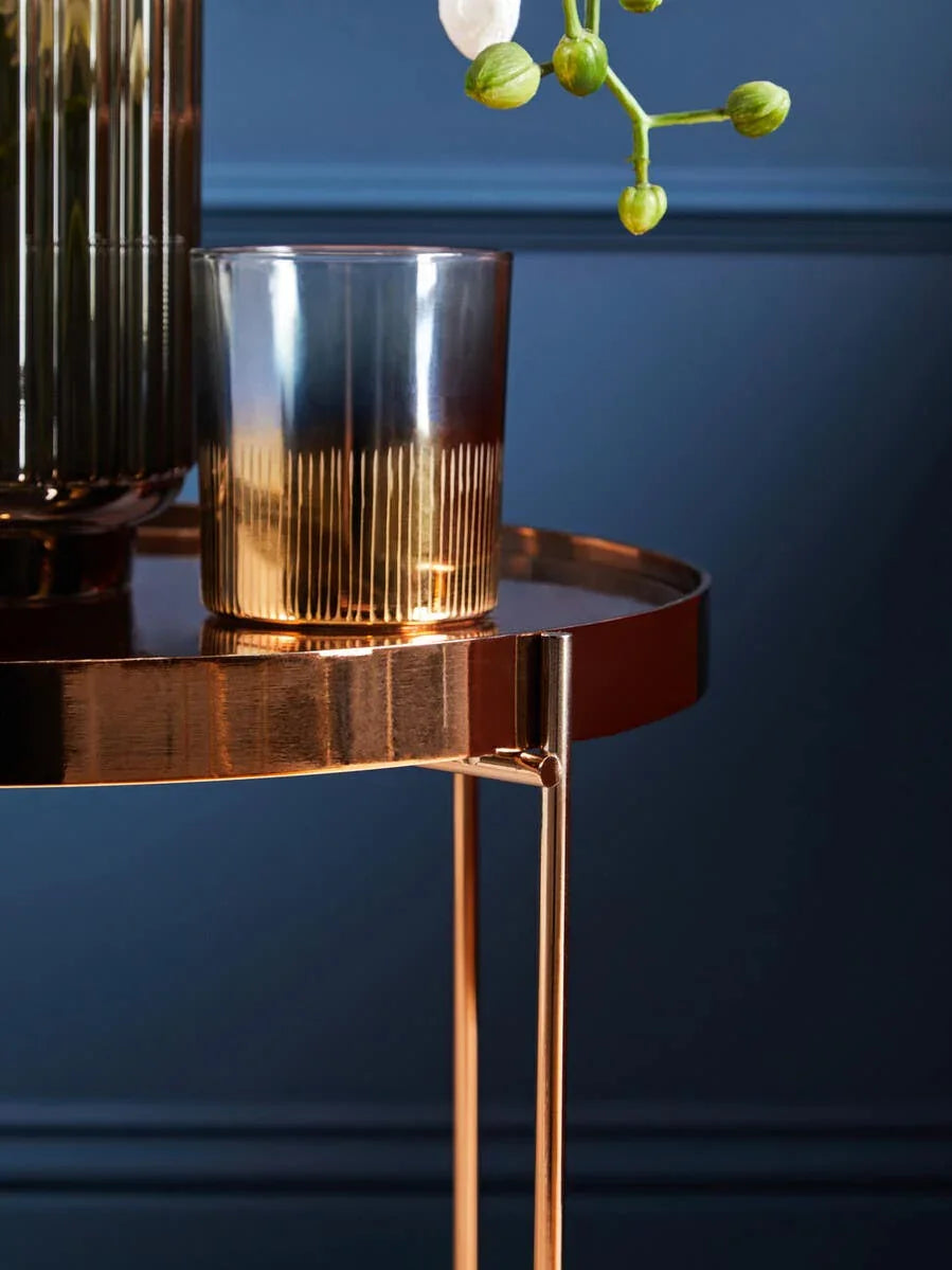 Pink Mirror Side Table