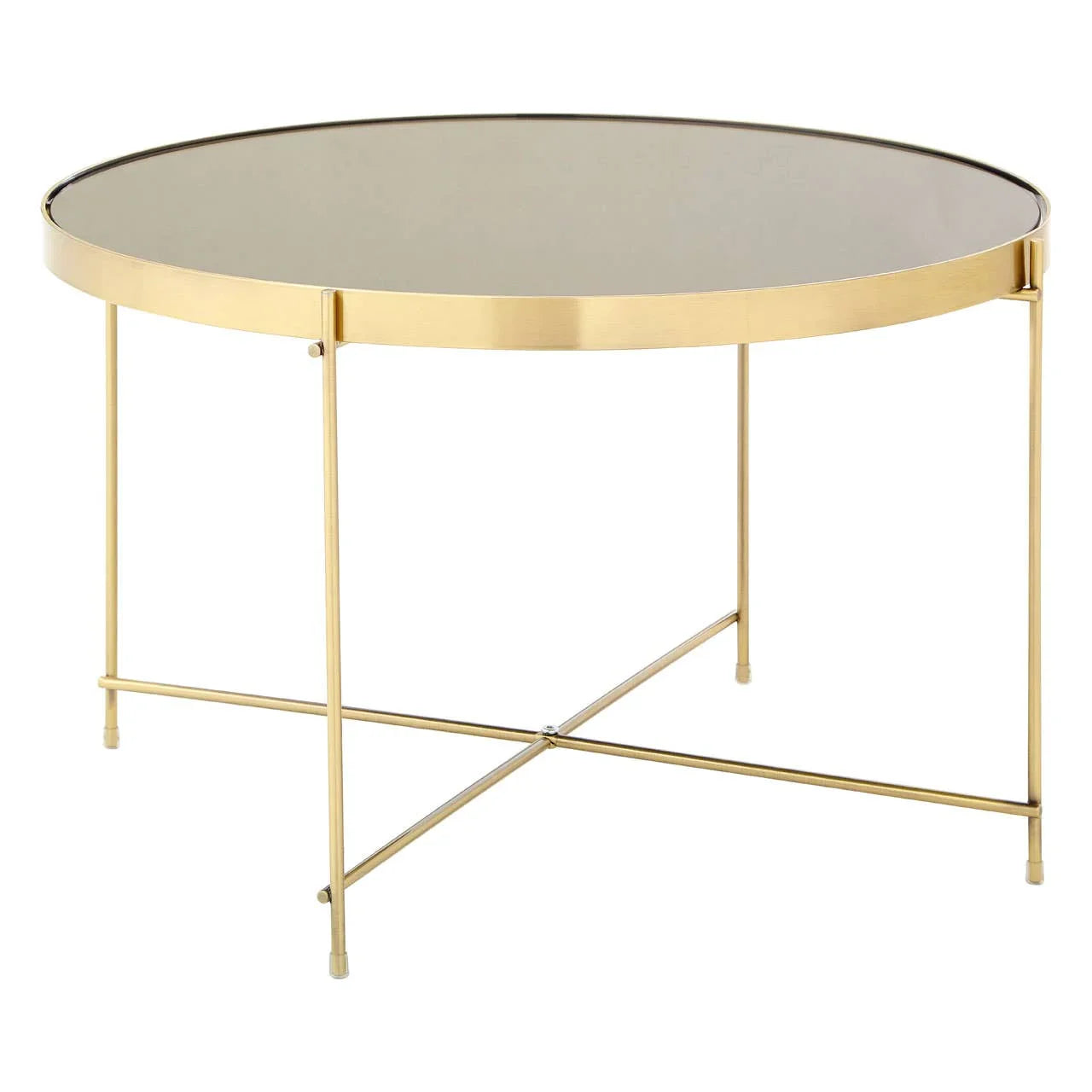 Bronze Mirror Side Table