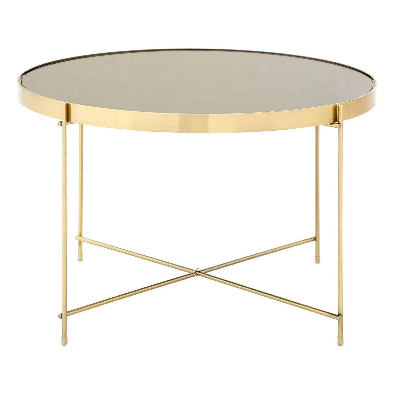 Bronze Mirror Side Table