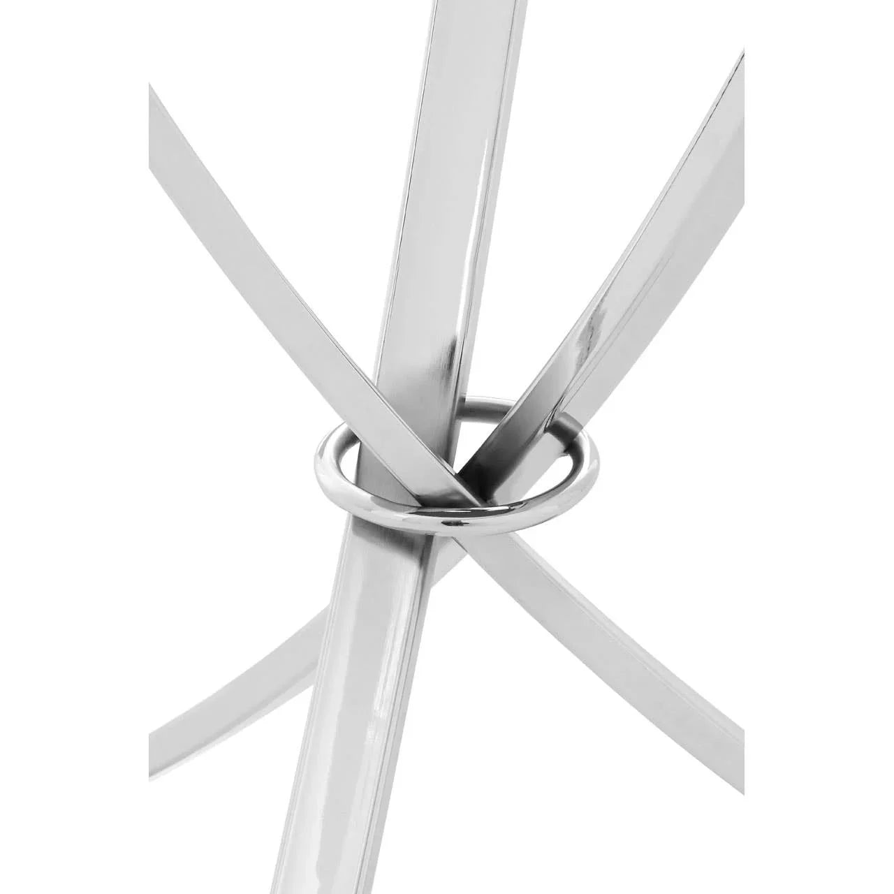 Chrome Hoop Round Side Table