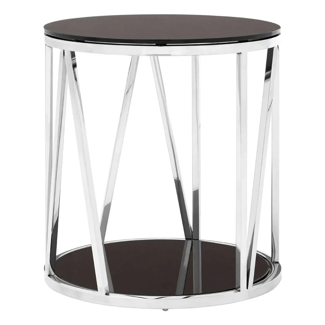 Chrome Round Side Table