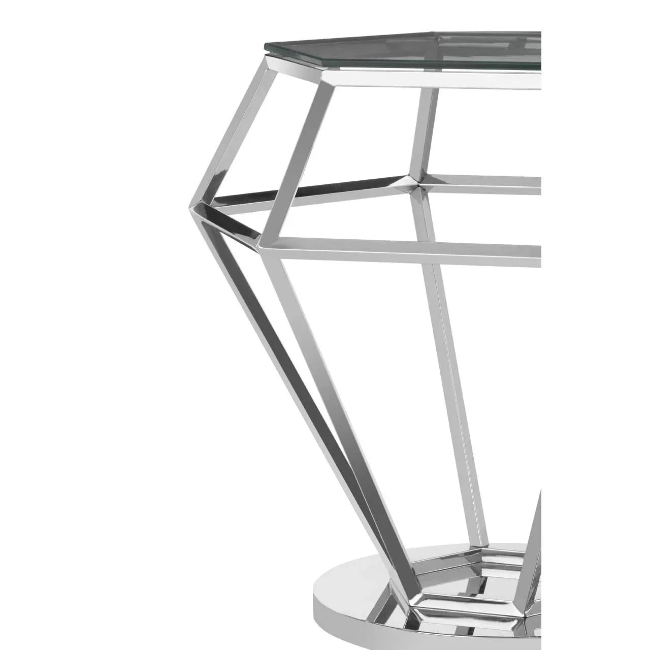 Prismatic Silver Diamond Table