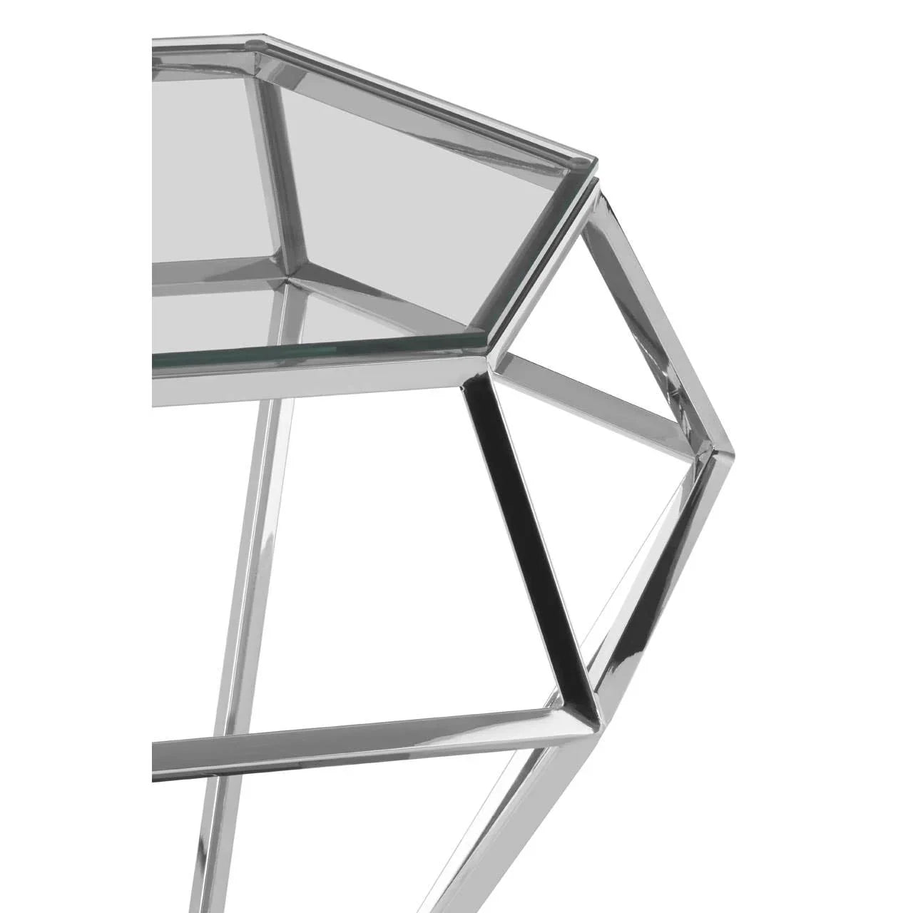 Prismatic Silver Diamond Table