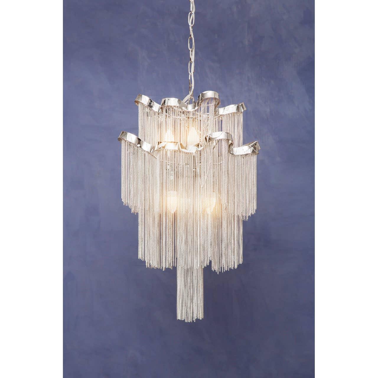 Chrome Tiered Pendant Light